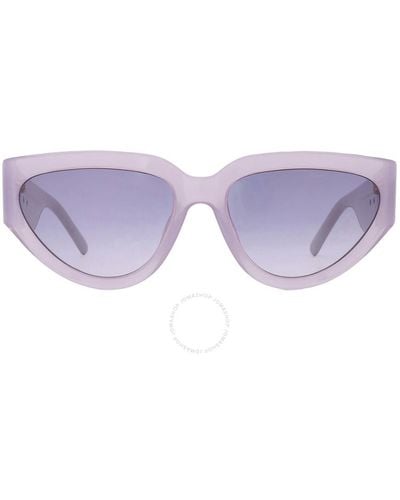 Marc Jacobs Violet Shaded Cat Eye Sunglasses Marc 645/s 0b1p/dg 57 - Purple