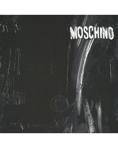 Moschino Fantasy Print Logo Cotton T-shirt - Black