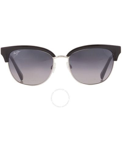 Maui Jim Lokelani Neutral Grey Cat Eye Sunglasses Gs825-02 55