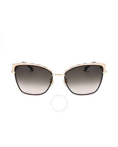 Carolina Herrera Grey Gradient Cat Eye Sunglasses She189 0327 57 - Brown