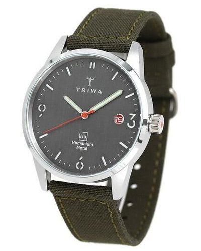 Triwa Humanium 39 Quartz Dark Grey Dial Watch