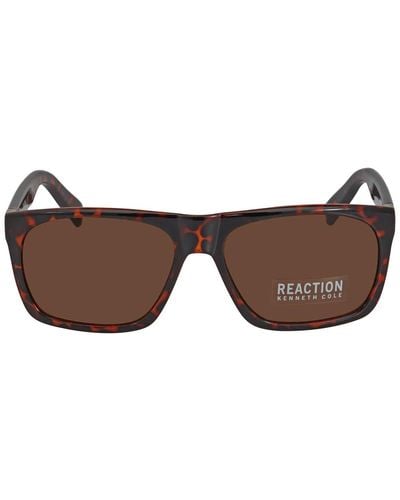 Brown Kenneth Cole Reaction Sunglasses for Men | Lyst