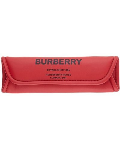 Burberry Bright Detachable Leather Lola Shoulder Pad - Red