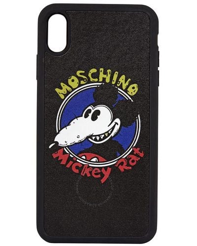 Moschino Iphone Xs Max Mickey Rat Phone Case - Black