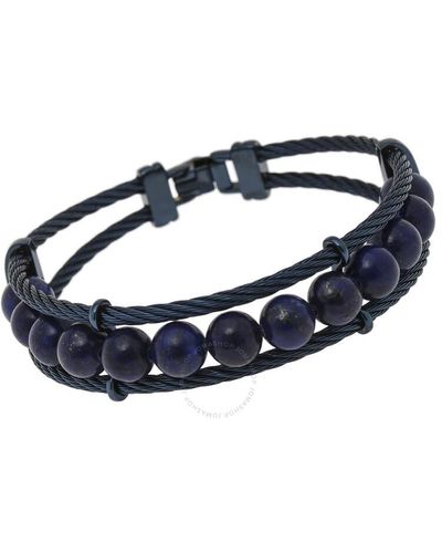 Alor Stainless Steel Lapis Layered Bracelet 04-24-m921-25 - Blue