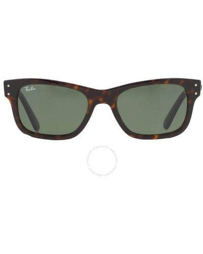 Ray-Ban Burbank Rectangular Sunglasses - Green