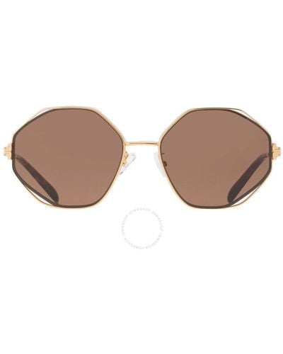 Tory Burch Geometric Sunglasses Ty6095 335973 56 - Brown