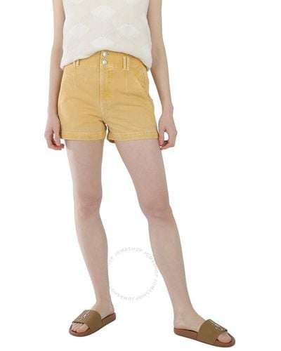 Isabel Marant Honey Tihiana High-waist Denim Shorts - Natural