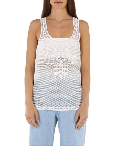 Burberry Silicone Lace Tank Top - Blue
