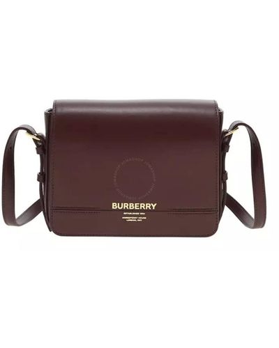 Burberry Leather Small Grace Crossbody Bag - Brown