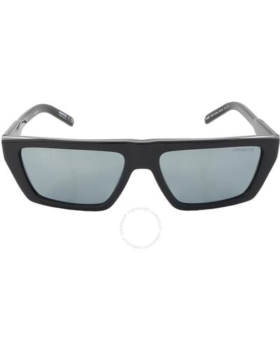 Arnette Mirrror Browline Sunglasses An4281 12116g 56 - Gray