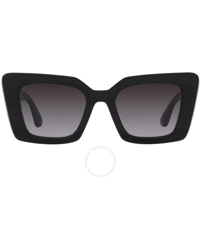 Burberry Daisy Gray Gradient Square Sunglasses Be4344 40368g 51 - Black