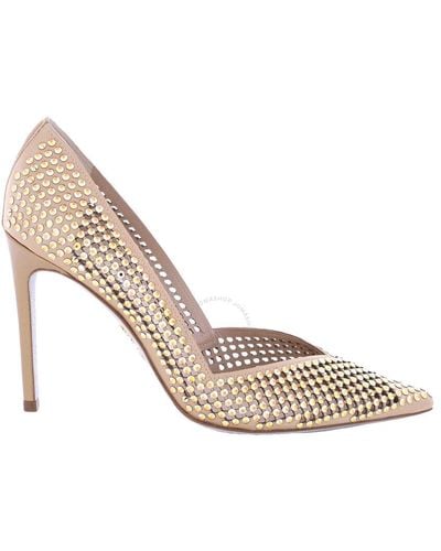 Rene Caovilla Gold Ginger Crystal Court Shoes - Metallic