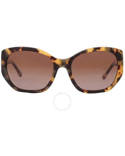 Tory Burch Grey Gradient Butterfly Sunglasses Ty7141 1474/t5 55 - Brown