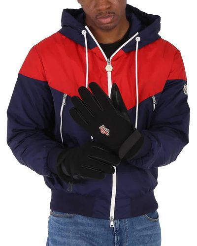 Moncler Grenoble Padded Paneled Gloves - Red