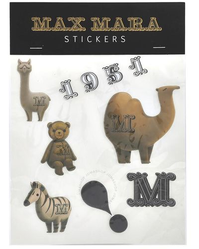 Max Mara Printed Sticker Set - Black