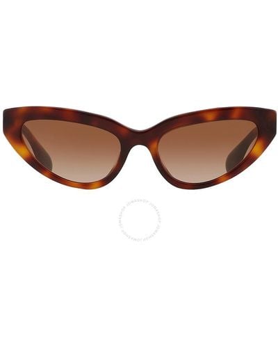 Burberry Gradient Cat Eye Sunglasses Be4373u 331613 54 - Brown