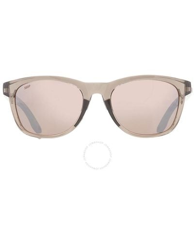 Costa Del Mar Aleta Copper Silver Mirror Polarized Polycarbonate Sunglasses 6s9108 910804 54 - Brown