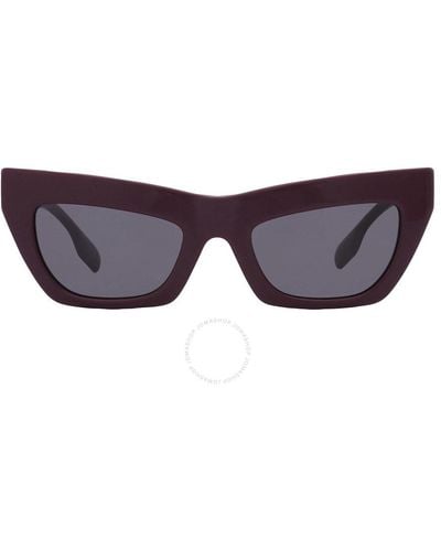 Burberry Dark Grigio Cat Eye Sunglasses Be4405 397987 51 - Purple