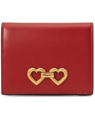 Ferragamo The Gancini St. Valentine Wallet - Red