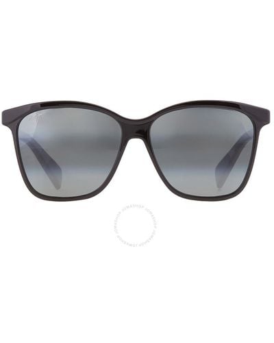 Maui Jim Liquid Sunshine Neutral Grey Butterfly Sunglasses 601-02 58 - Black