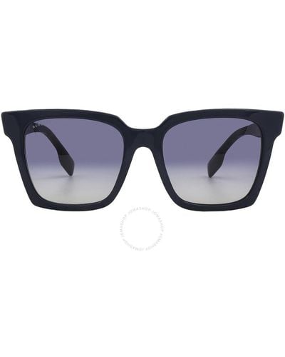 Burberry Maple Gradient Square Sunglasses Be4335 39884l 53 - Blue