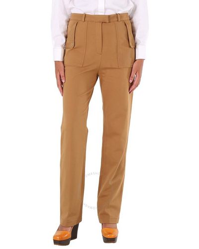 Burberry Biscuit Pocket Detail Jersey Tailo Trousers - Brown