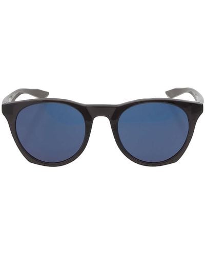 Nike Blue Round Sunglasses Essential Horizon 20 M Cw7486 010 51