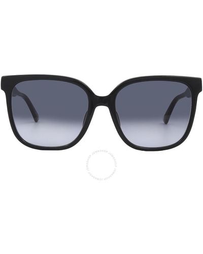 Moschino Gray Shaded Square Sunglasses Mos134/f/s 07rm/9o 58 - Blue