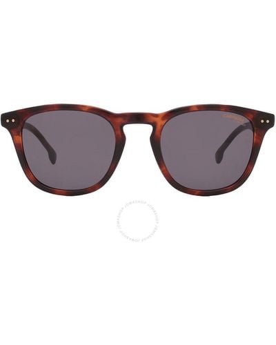 Carrera Gray Oval Sunglasses 2032t/s 0086/ir 48 - Black