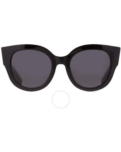 Philipp Plein Smoke Cat Eye Sunglasses Spp026s 0700 53 - Black
