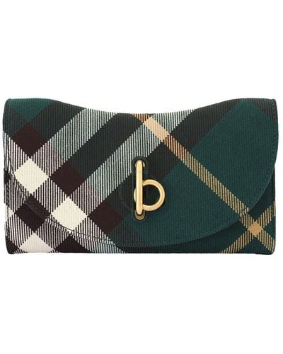 Burberry Ivy Rocking Horse Check Continental Wallet - Green