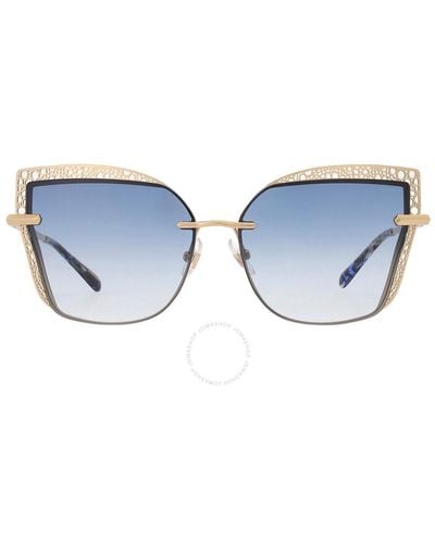 Chopard Grey Butterfly Sunglasses Schc84m 08fe 60 - Blue