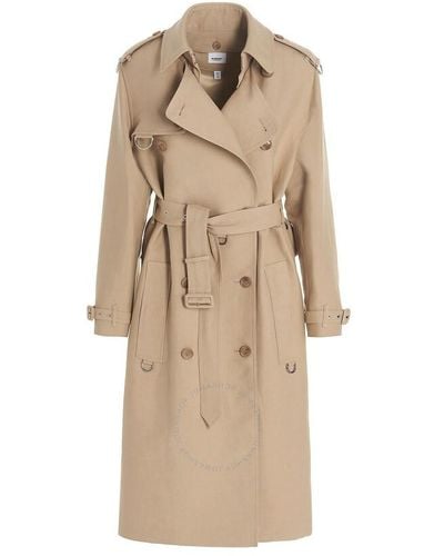 Burberry Soft Fawn Tech Fabric Trench Coat - Natural