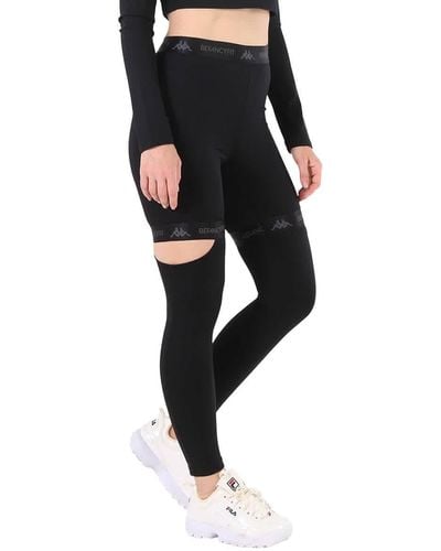 Kappa, Pants & Jumpsuits, Kappa Womens Leggings Size Medium Pink Blue  White Stretchy Activewear Gym Yoga