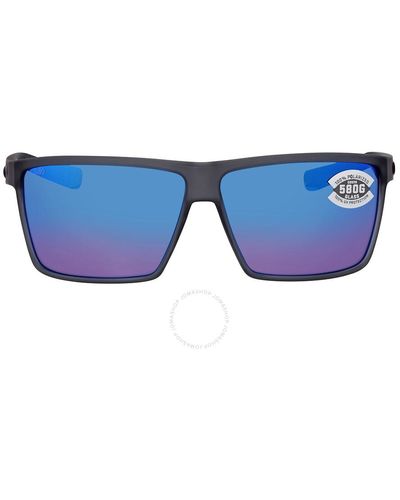Costa Del Mar Rincon Mirror Polarized Glass Sunglasses Rin 156 Obmglp 63 - Blue