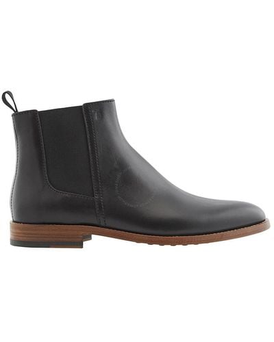 Tod's Beatles Leather Ankle Boots - Gray
