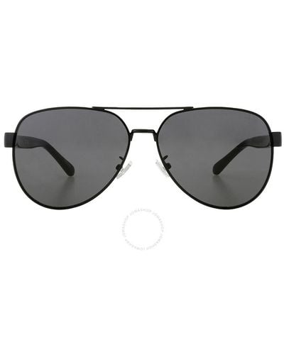 COACH Dark Gray Pilot Sunglasses Hc7143 900387 61