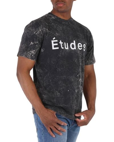 Etudes Studio Logo-print Organic Cotton T-shirt - Gray