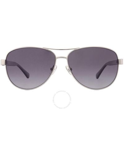 Kate Spade Polarized Pilot Sunglasses Fara/s 0010/wj 57/12 - Black
