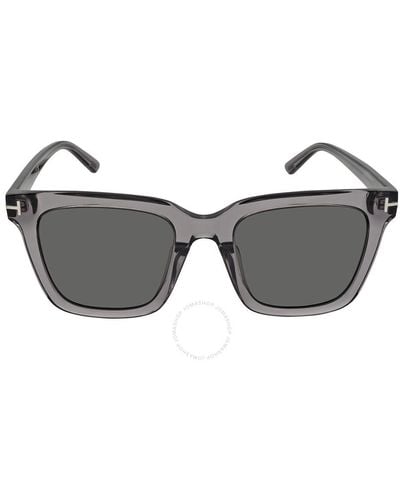 Tom Ford Smoke Square Sunglasses - Grey