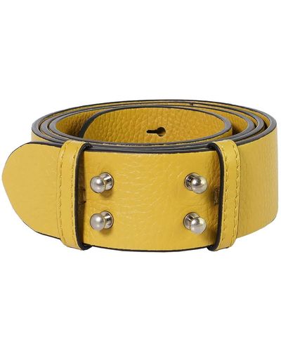Burberry Regular Belts Leather Yellow - Multicolour