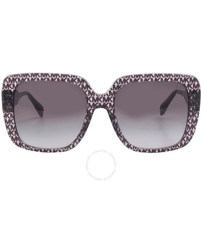Michael Kors Mallorca Grey Gradient Square Sunglasses Mk2183u 39588g 55