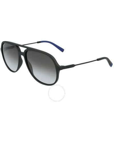 Ferragamo Grey Gradient Pilot Sunglasses Sf999s 002 60 - Black