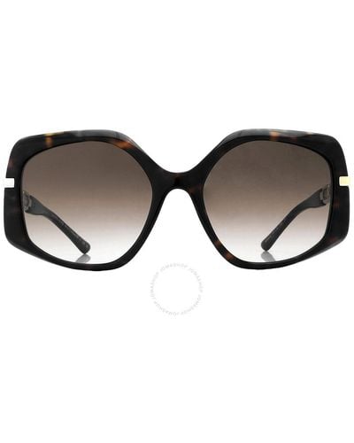 Michael Kors Cheyenne Gradient Irregular Sunglasses Mk2177 300613 56 - Brown