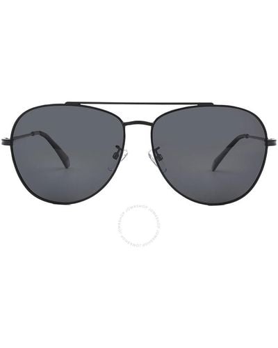 Polaroid Polarized Gray Pilot Sunglasses Pld 2083/g/s 0807/m9 61 - Black