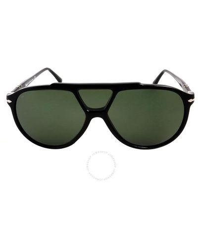 Persol Green Pilot Sunglasses