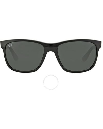 Ray-Ban Green Classic Square Sunglasses Rb4181 601 - Gray