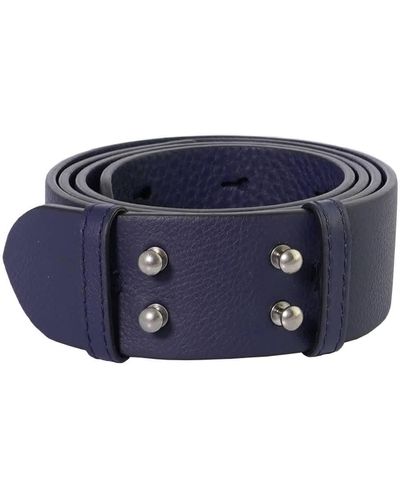 Burberry The Belt Bag Grainy Leather Belt - Blue