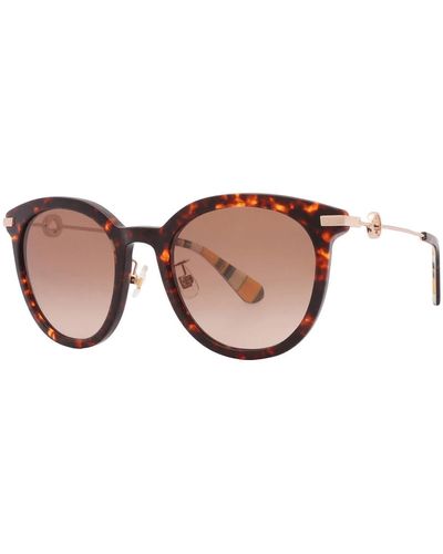 Kate Spade Gradient Oval Sunglasses Keesey/g/s 0086/ha 53 - Brown